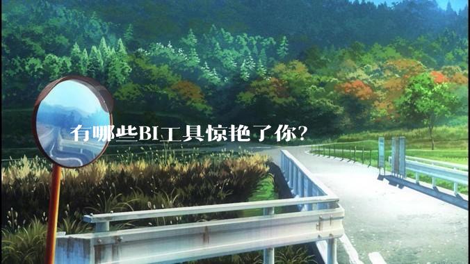 有哪些BI工具惊艳了你？